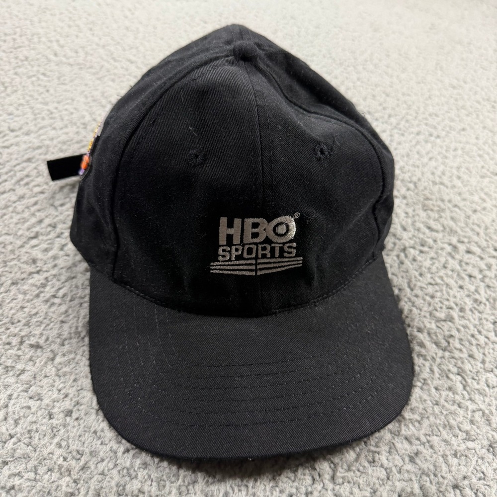 Vintage HBO Sports Inside the NFL Hat Black Strapback Cap HeadShot Mens OSFM